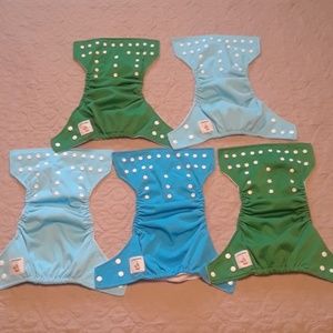 Kawaii Cloth diapers & 5 liners